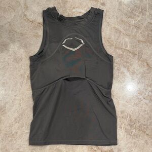 Grey EVOSHIELD Baseball Chest Protection Shirt